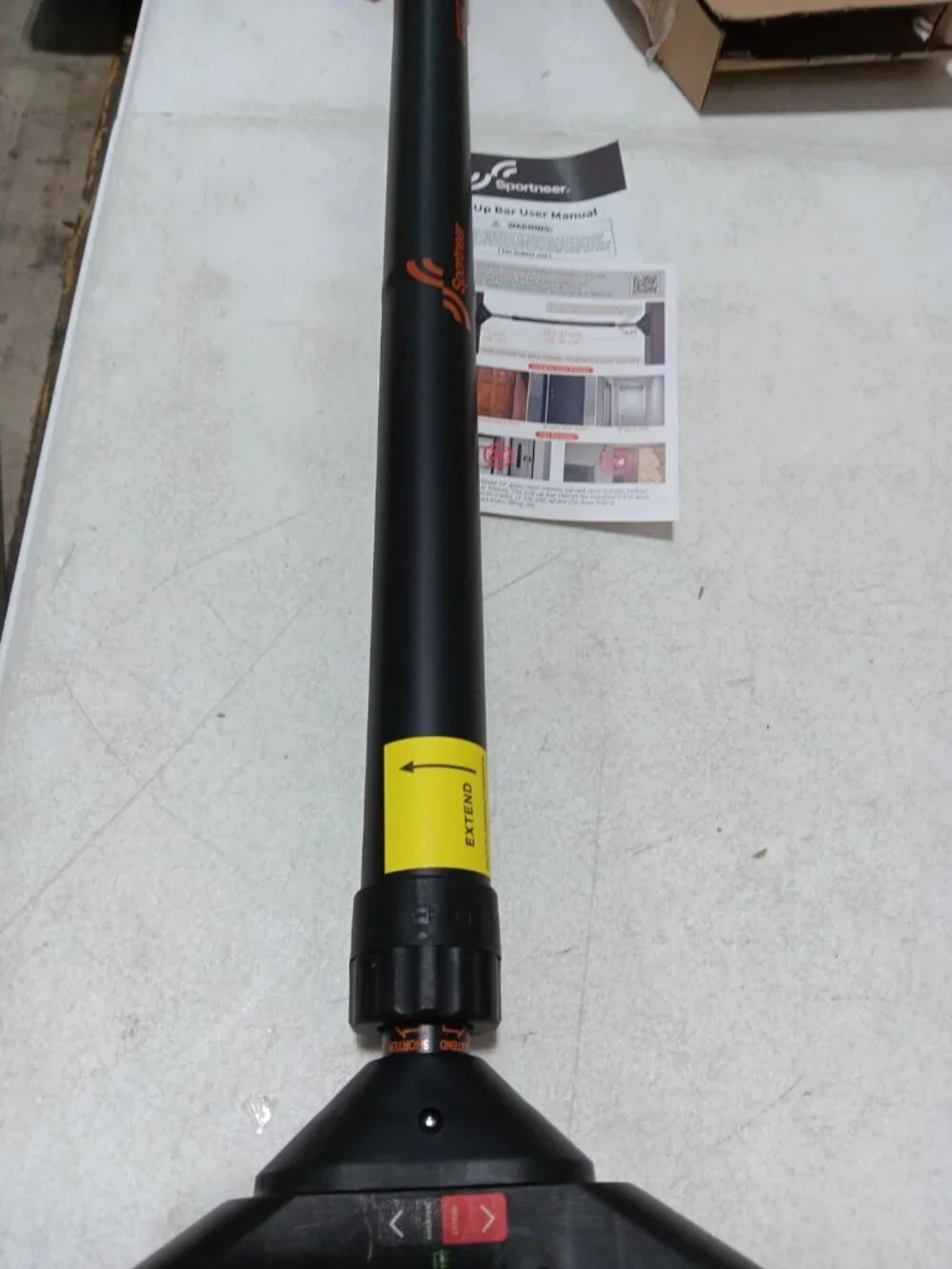 Adjustable Black Pull Up Bar 29.5-37 Inch Door Frame